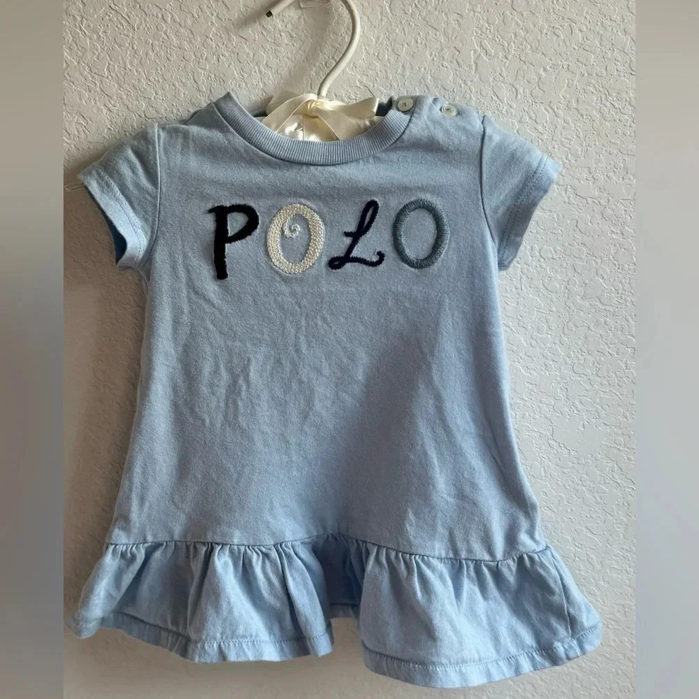 Ralph Lauren polo baby girl ruffle dress 3-6m